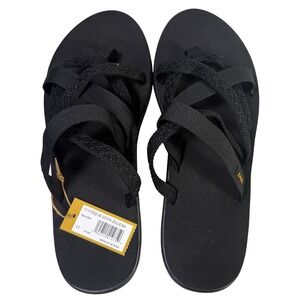 Teva Voya Zillesa Women's Black Strappy Comfort Sandals Size 11